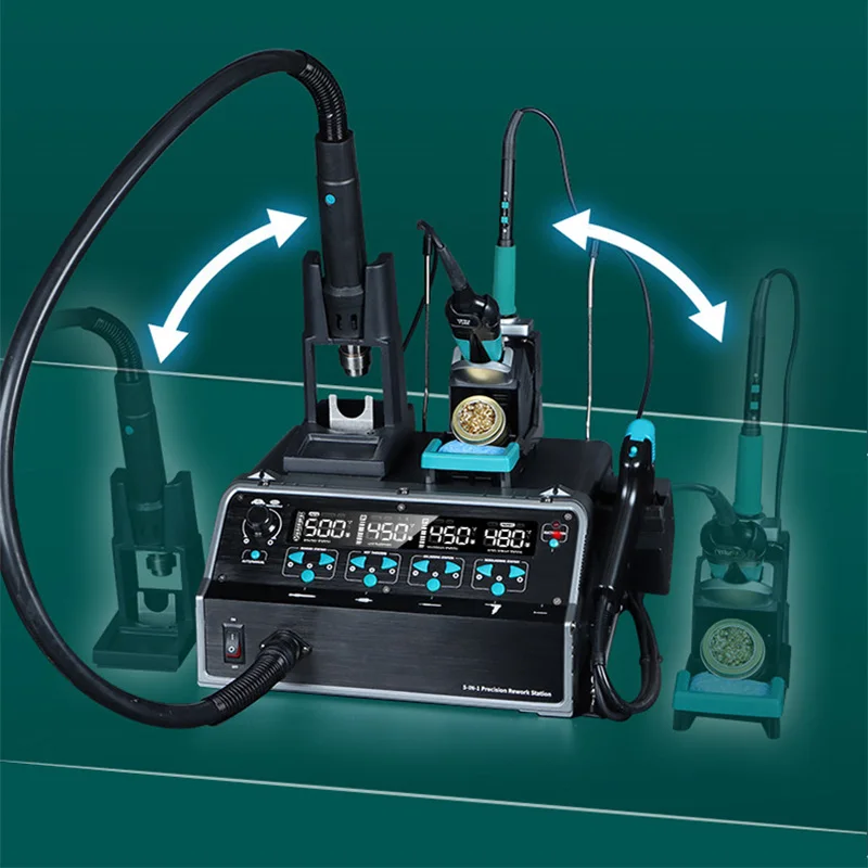 C210 Precision Soldering Station - 5-in-1 Desoldering Station Precision Soldering Iron,
