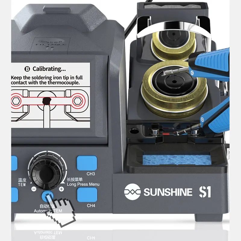 C210 Precision Soldering Station - SUNSHINE S1 Precision Tweezers Multi-purpose Soldering