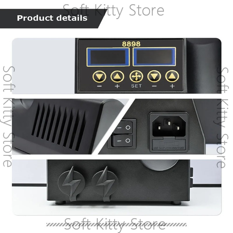 750W 2 in 1 Soldering Iron Hot - 2 In 1 Soldering Rework Station 750W 评论和价格