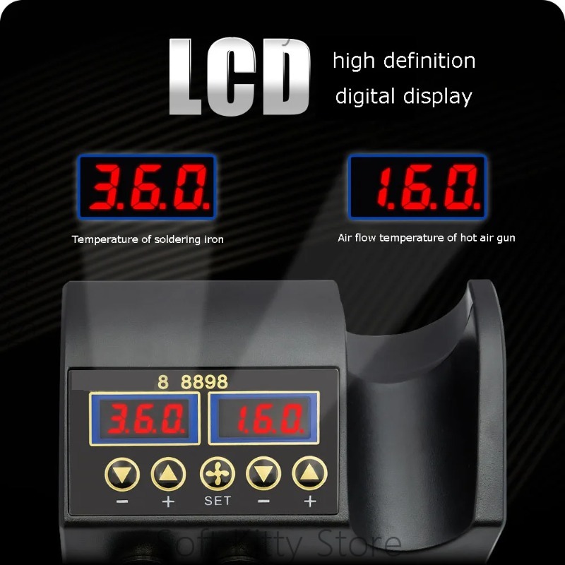 750W 2 in 1 Soldering Iron Hot - 2 In 1 Soldering Rework Station 750W 评论和价格