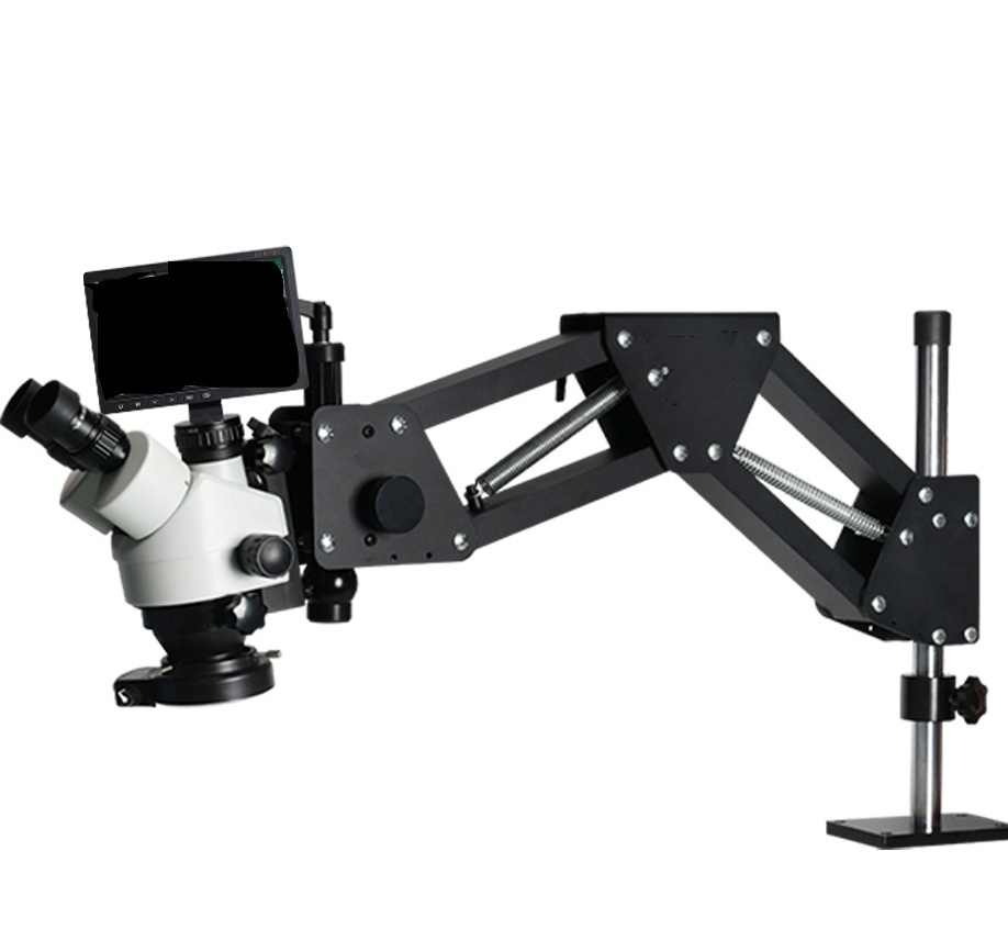 10inch 2K Resolution LED Illum - Trinocular Stereo Microscope 7X-45X 评论和价格