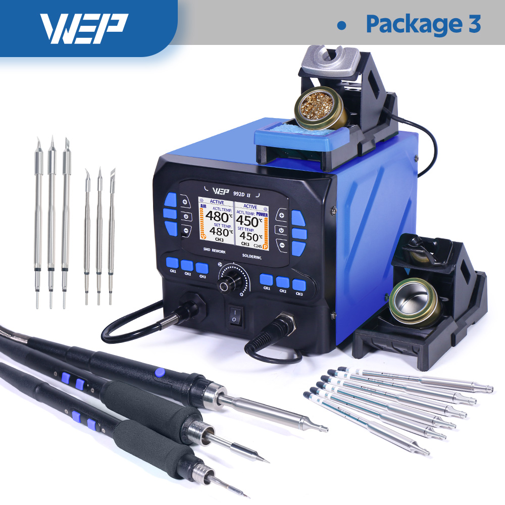 992D-II 2 In 1 LCD Display Mic - C210 Precision Soldering Station 评论和价格
