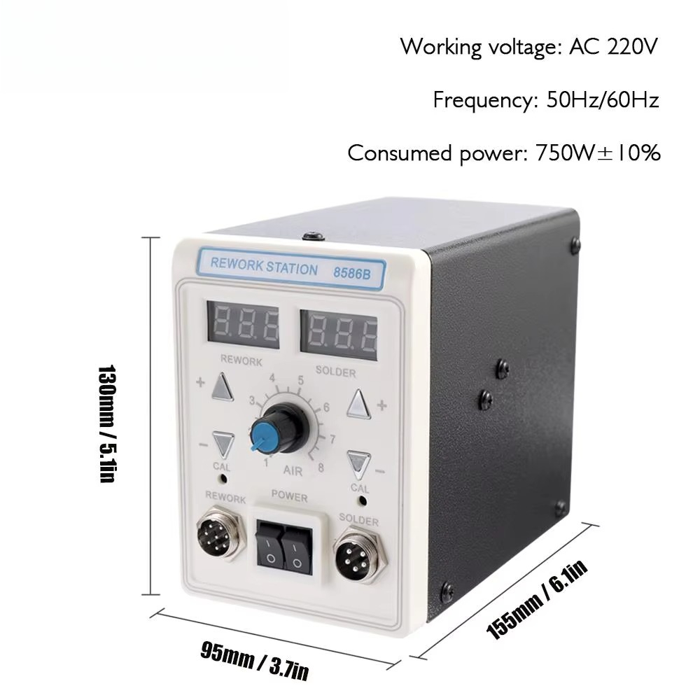 APD-8586B 750W Digital ESD 2 i - 2 In 1 Soldering Rework Station 750W 评论和价格
