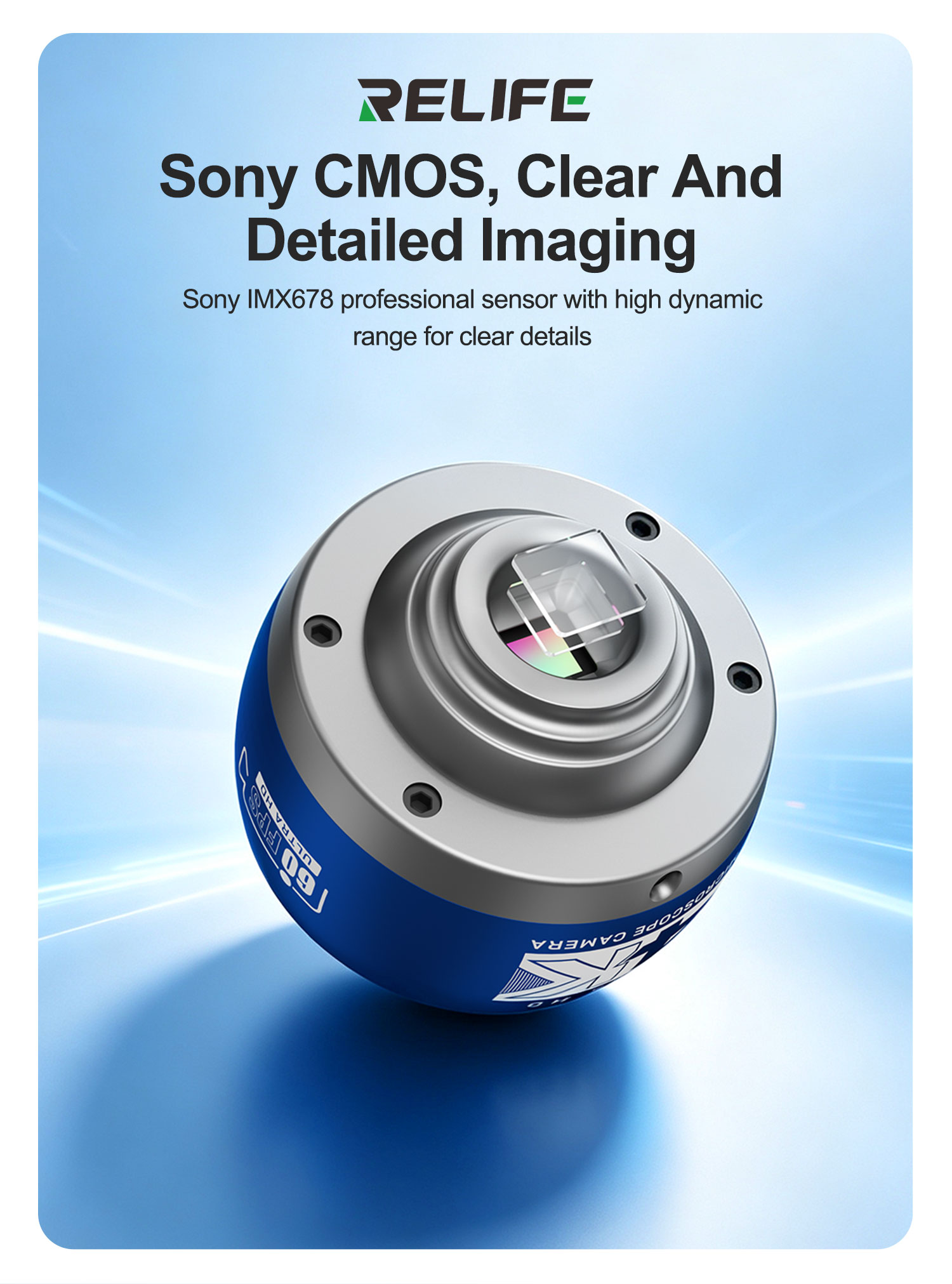 RELIFE MC5 4K 60FPS Microscope - 4K Microscope Camera Sony Sensor 评论和价格